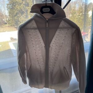 Elie Tahari cashmere zip front cardigan/sweater. Very soft material, beautiful.